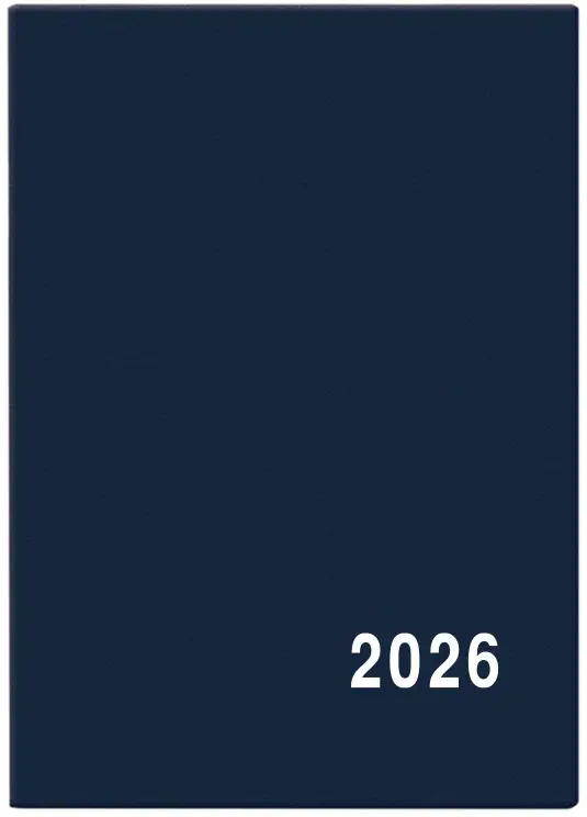 Diář 2026 Měsíční diář - Anežka - PVC - modrá