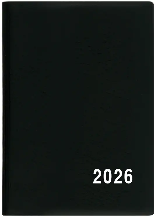 Diář 2026 Měsíční diář - Anežka - PVC - černá