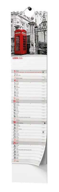 Nástěnný kalendář 2026 Kravata - Žánrový