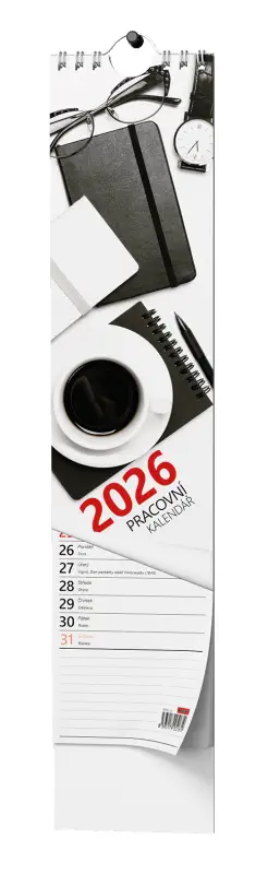 Nástěnný kalendář 2026 Kravata - Pracovní