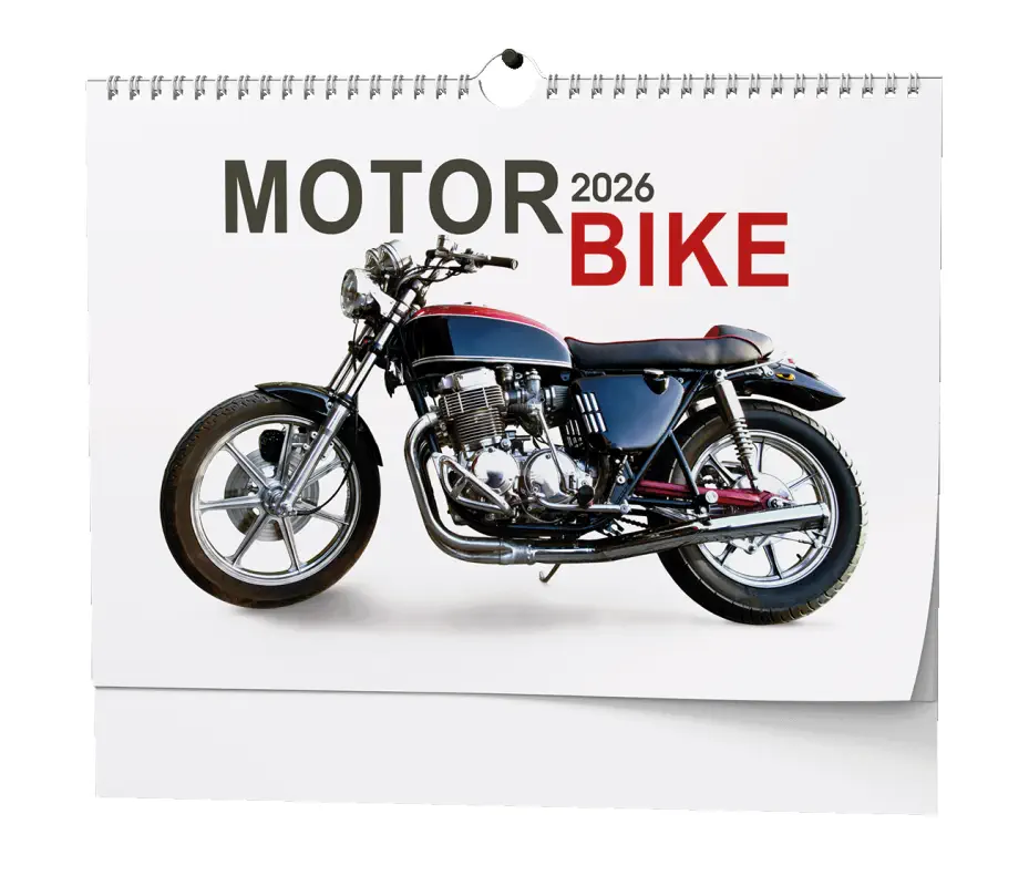 Nástěnný kalendář 2026 Motorbike - A3