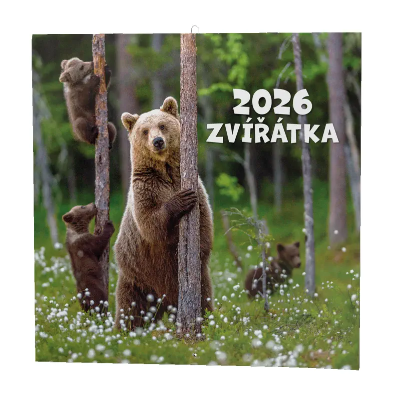 Nástěnný kalendář 2026 Zvířátka
