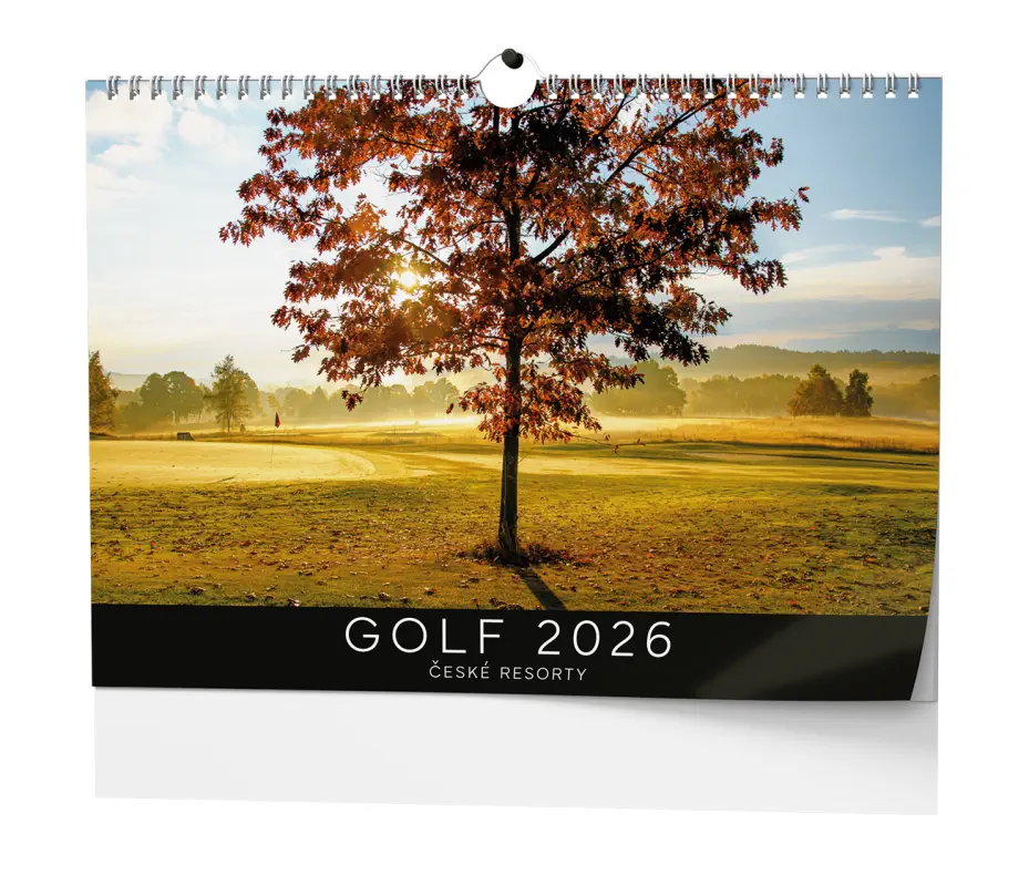 Nástěnný kalendář 2026 Golf - české resorty