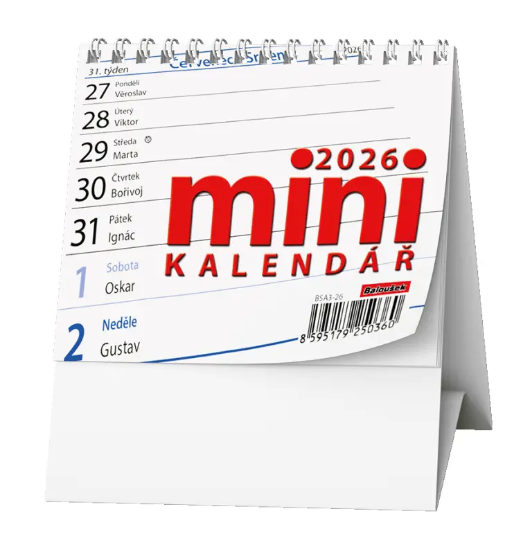 Stolní kalendář 2026 MINI kalendář