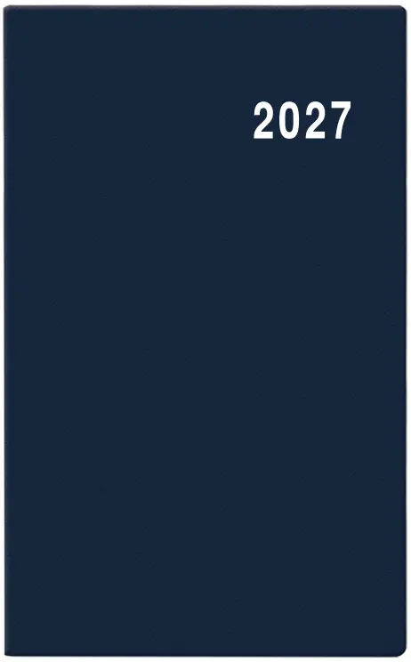 Diář 2027 Měsíční diář - Marika - PVC - modrá