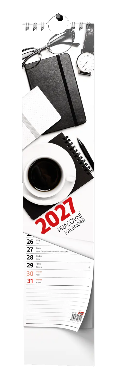 Nástěnný kalendář 2027 Nástěnný kalendář - Kravata - Pracovní