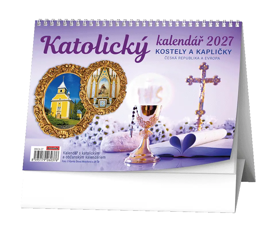 Stolní kalendář 2027 Stolní kalendář - Katolický kalendář /kostely a kapličky/