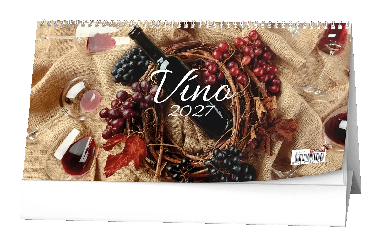 Stolní kalendář 2027 Stolní kalendář - Víno