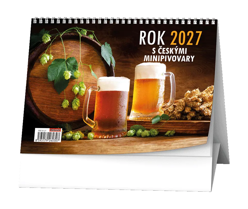 Stolní kalendář 2027 Stolní kalendář - Rok 2027 s českými minipivovary