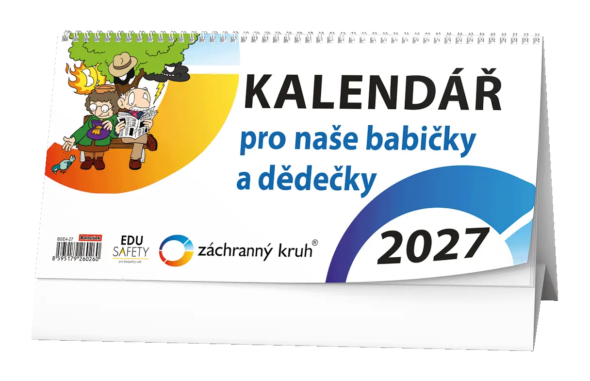 Stolní kalendář 2027 Stolní kalendář - Kalendář pro naše babičky a dědečky