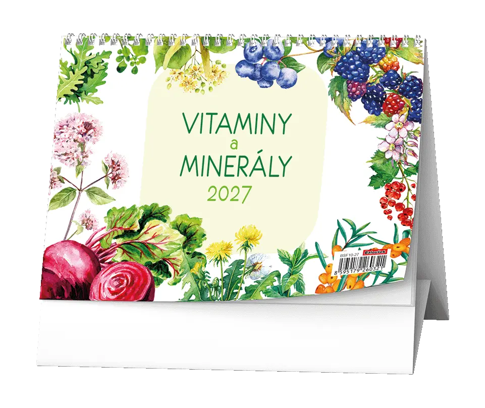 Stolní kalendář 2027 Stolní kalendář - Vitamíny a minerály