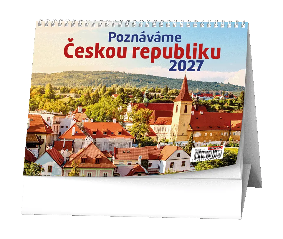 Stolní kalendář 2027 Stolní kalendář - Poznáváme Českou republiku