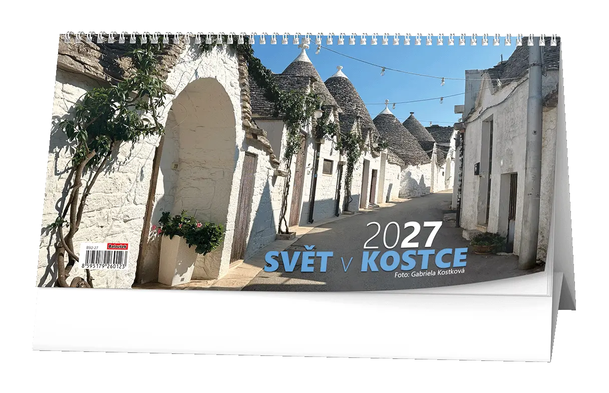 Stolní kalendář 2027 Stolní kalendář - Svět v kostce