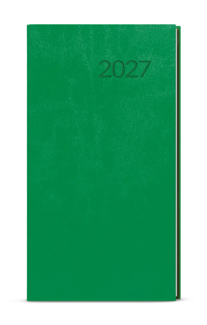 Diář 2027 Týdenní diář - Jakub - Vivella - kapesní - jasně zelená