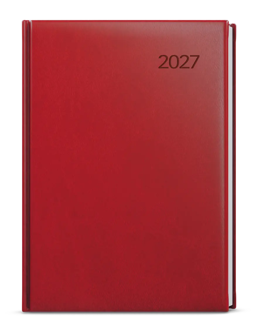 Diář 2027 Týdenní diář - Oskar - Vivella - A5 - bordó