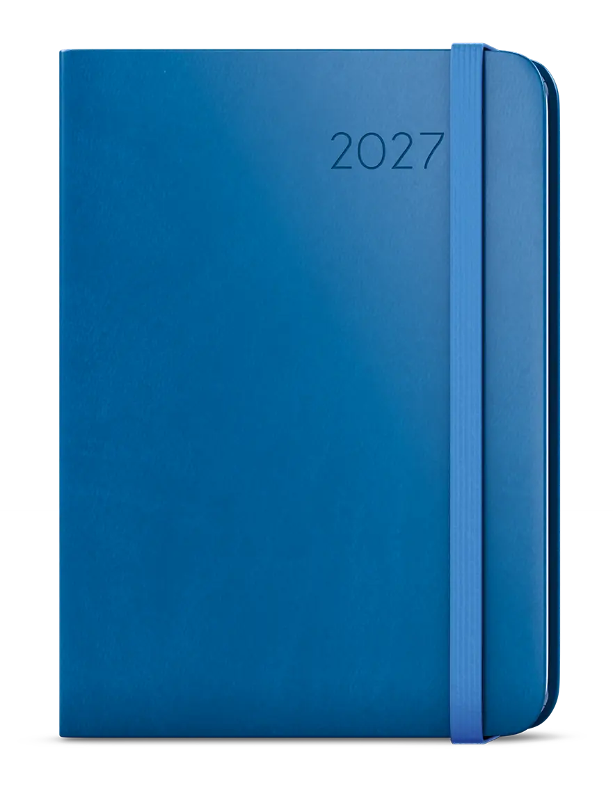 Diář 2027 Týdenní diář - Zoro - Flexi - A5 - jasně modrá