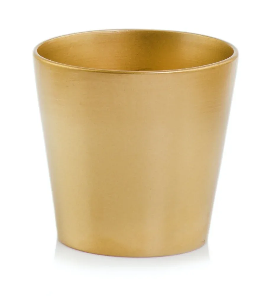 Květináč zlatý 15cm