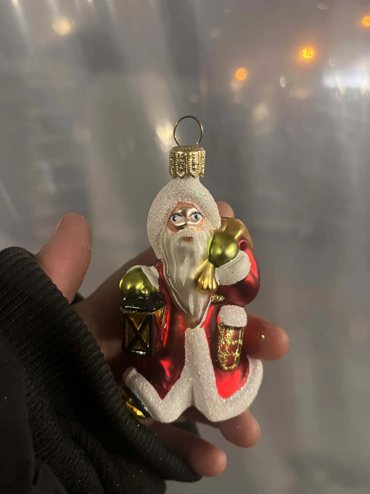 Vánoční baňka skleněná - Figurka