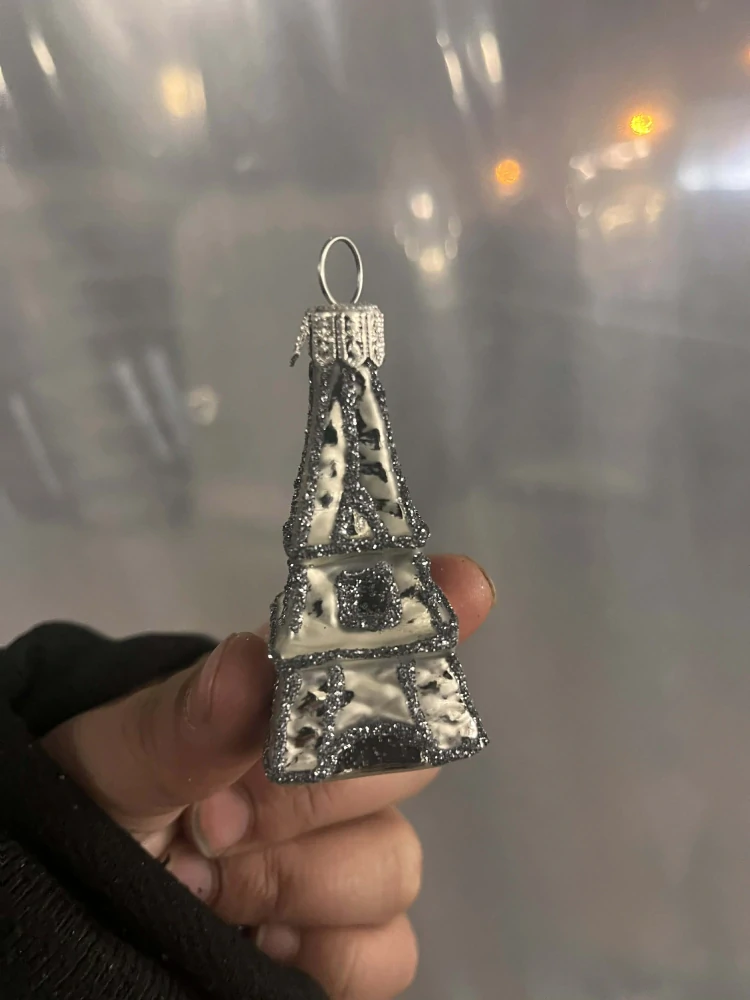 Vánoční baňka skleněná - eiffel tower