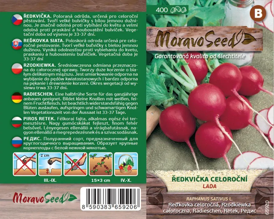 Ředkvička celoroční Lada - osivo