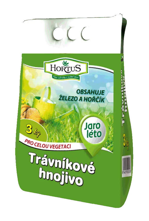 Hortus Trávníkové hnojivo jaro-léto 3kg (NPK 15-5-5)