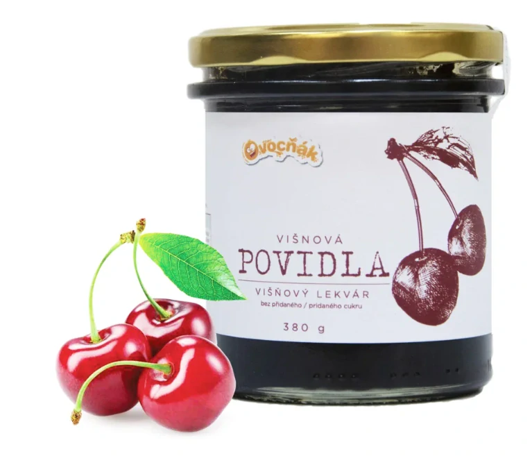 Višňová povidla, neslazená 380g