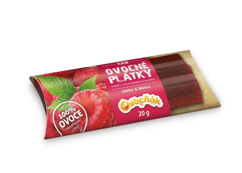 Ovocné plátky malinové 20g