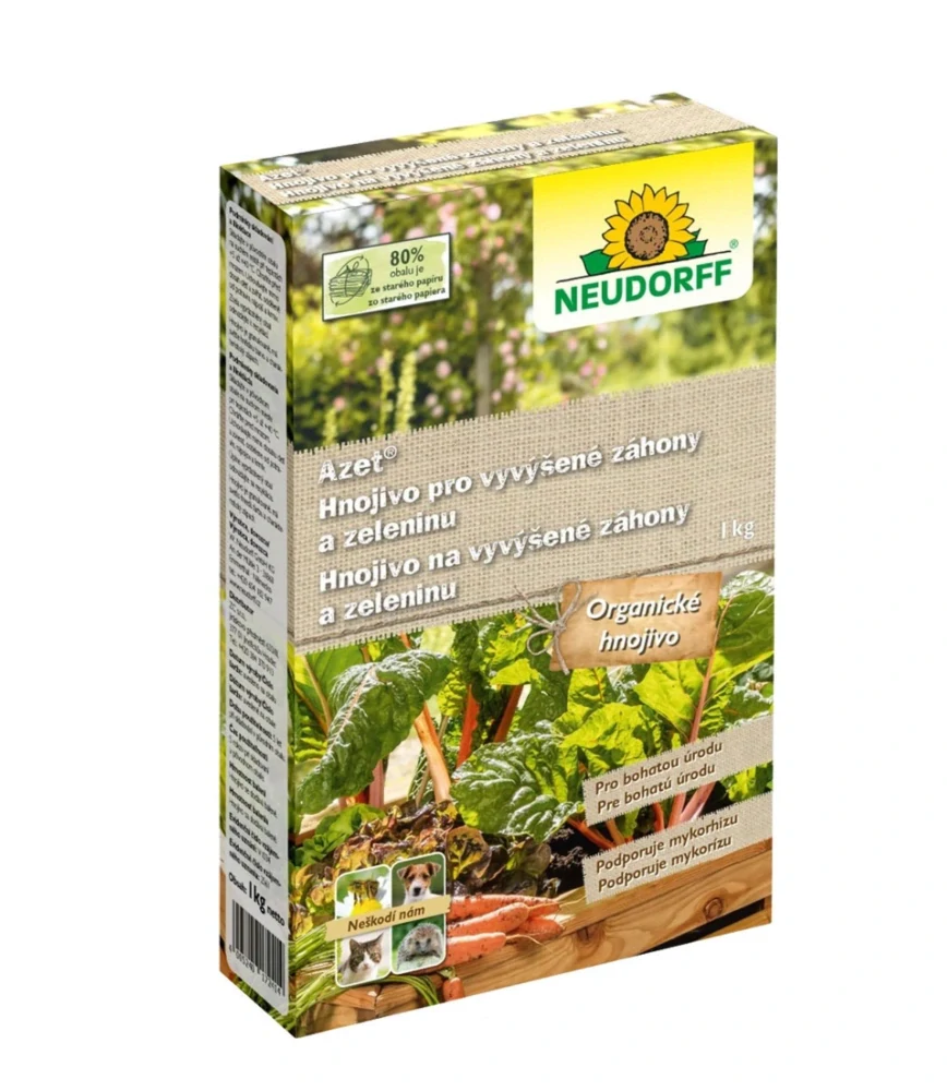 Hnojivo Azet Neudorff pro vyvýšené záhony a zeleninu 1kg