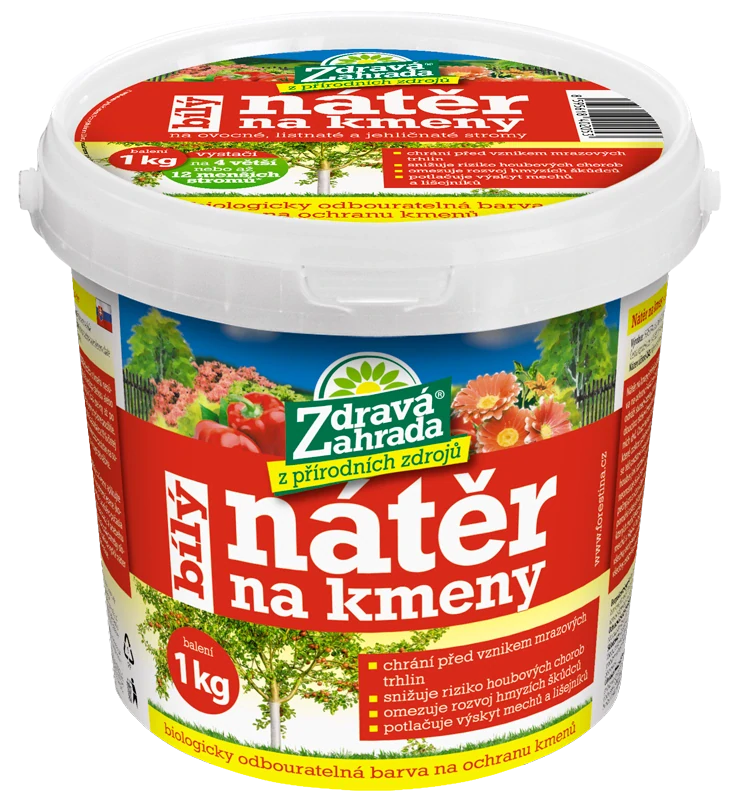 Zdravá zahrada - Nátěr na kmeny - bílý 1kg