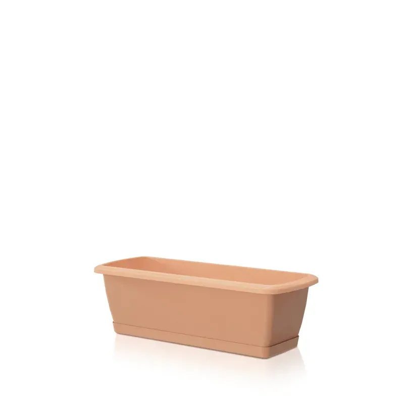 Truhlík s miskou Respana set 39.2cm terakota