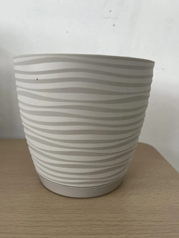 Obal na květináč Sahara petit light grey
