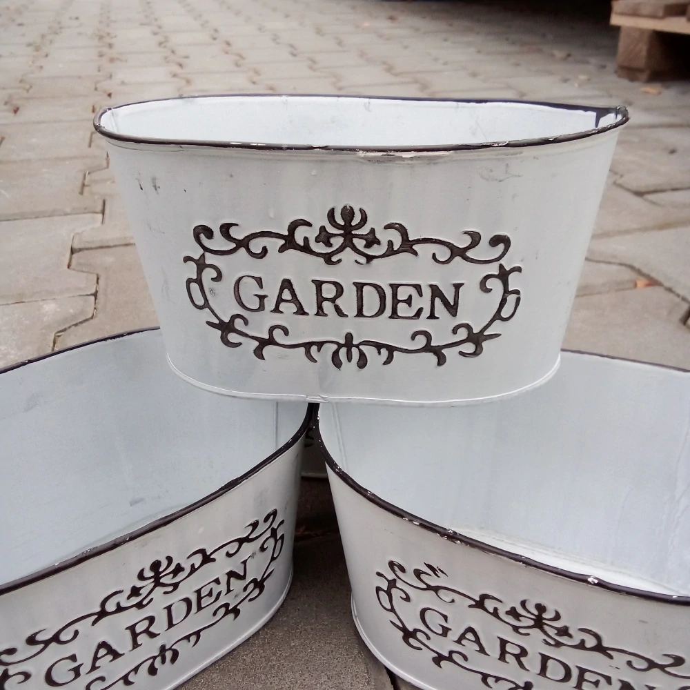 Obal na květináč Garden plech 18cm ovál