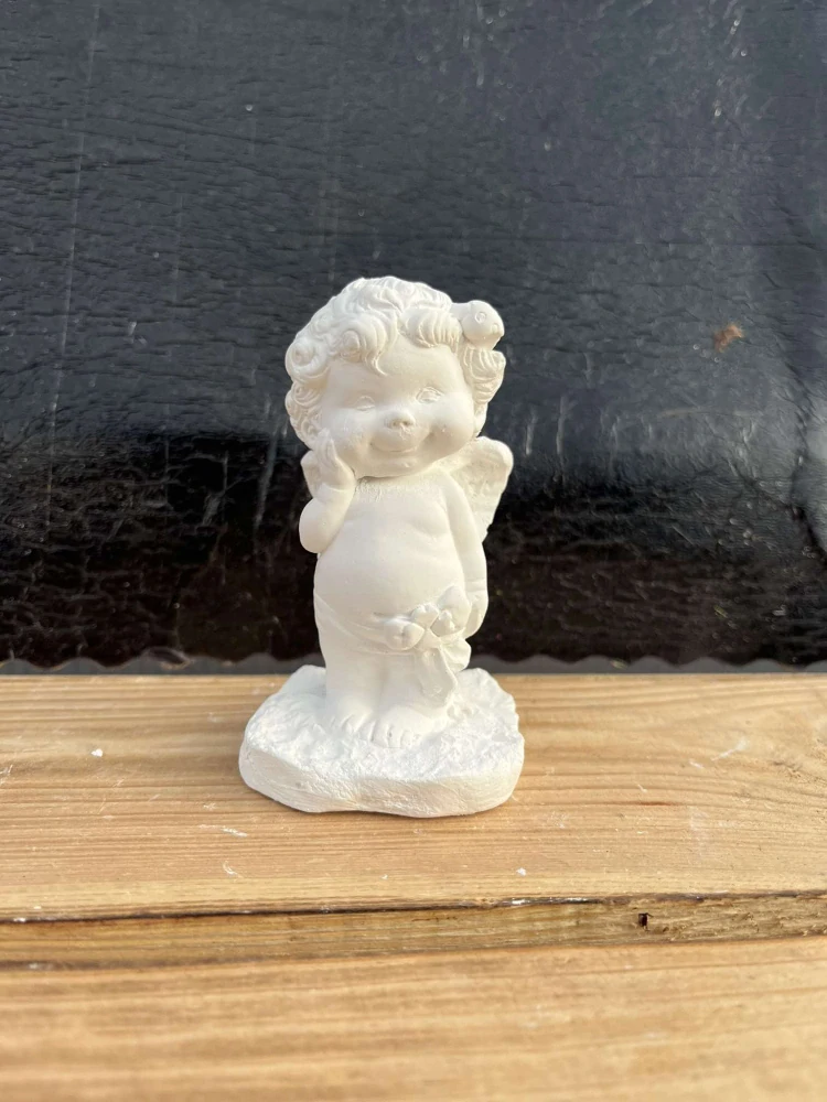 Andělíček - sádrová figurka v.10cm bílá