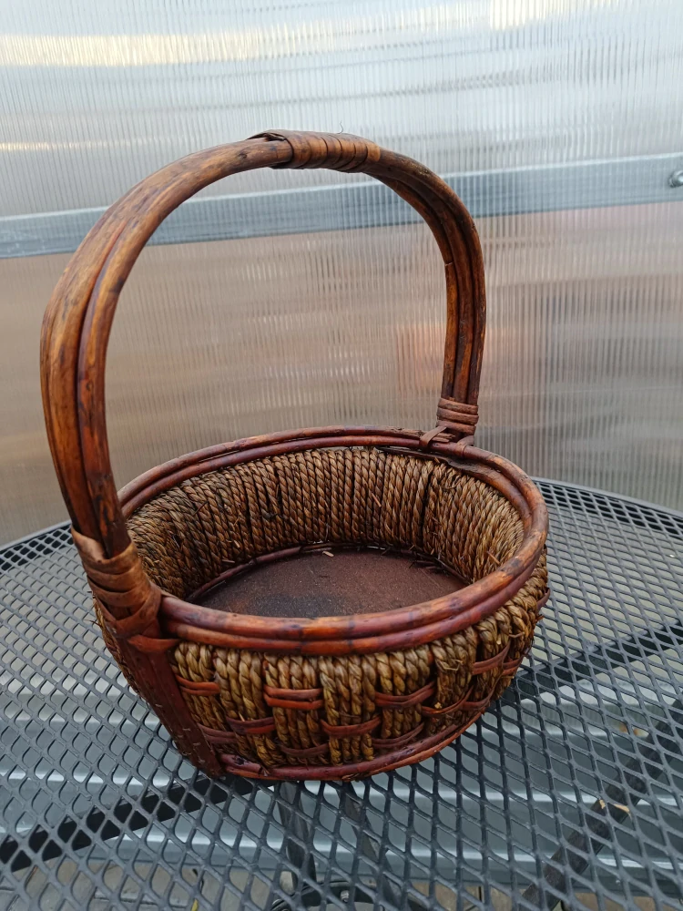 Ratanový košík 25x27cm