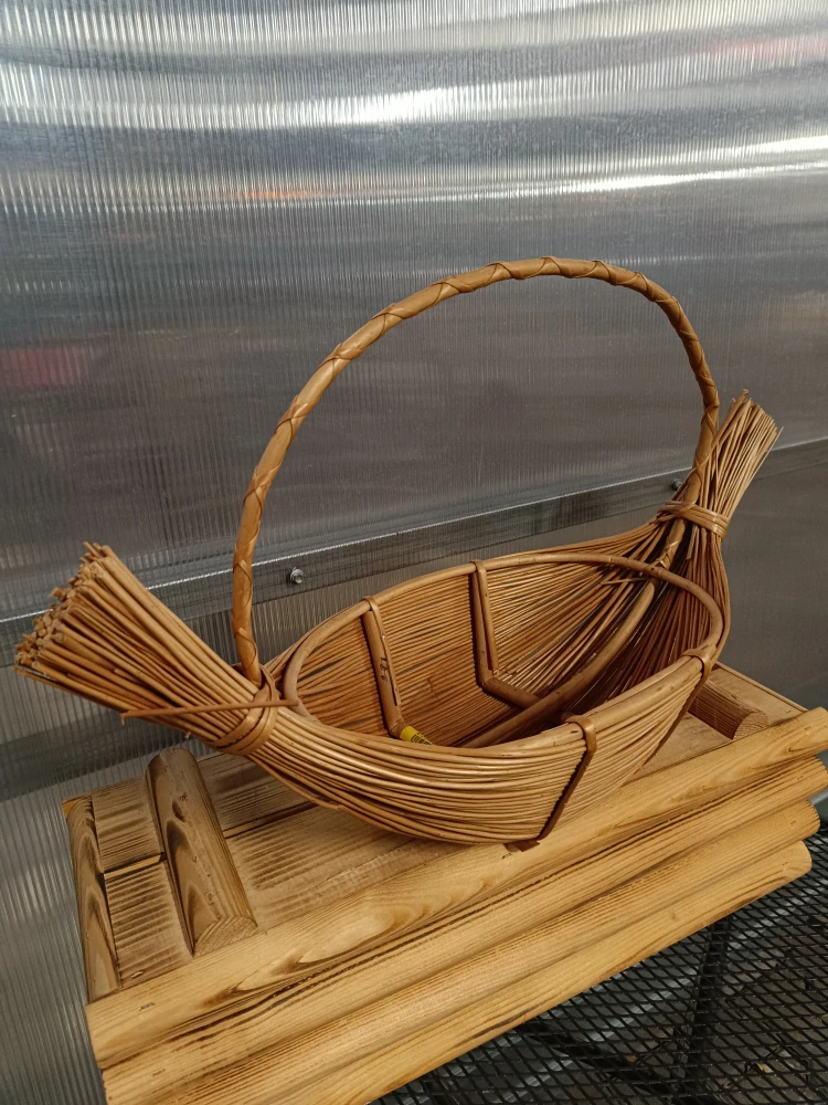 Ratanový košík -loď- 63x23x36cm