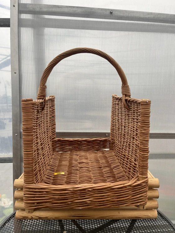 Proutěný koš na dřevo 50x35x53cm