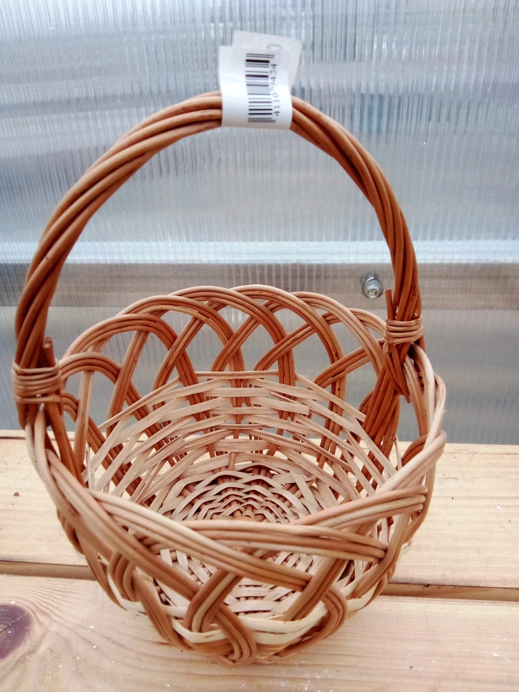 Proutěný košík - přírodní 14x19cm