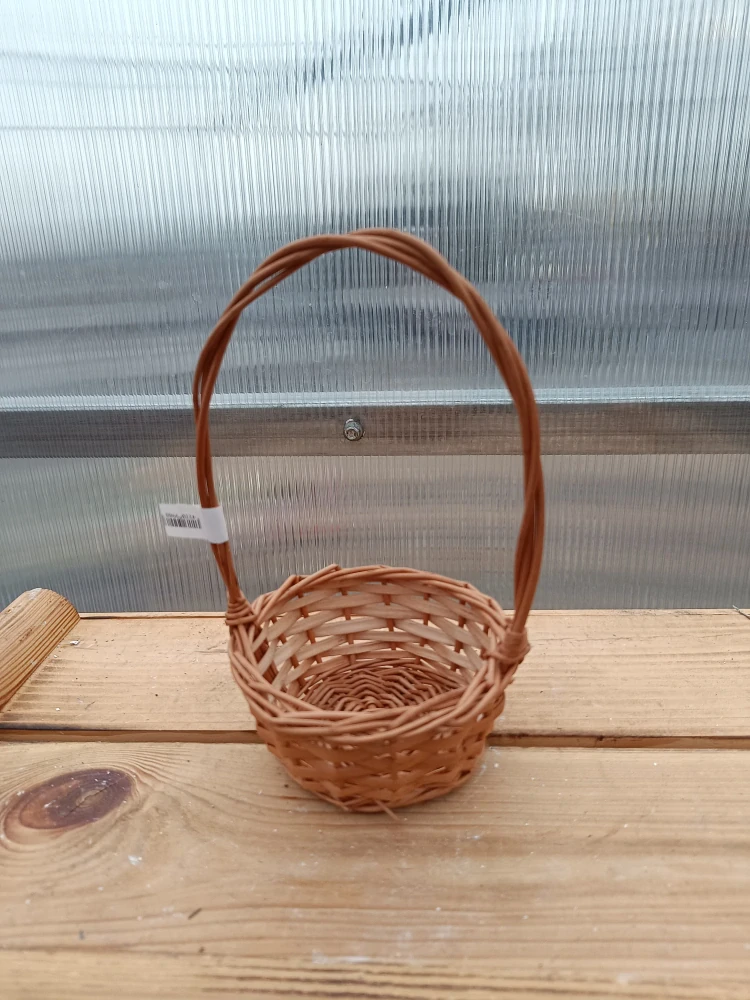 Proutěný košík - přírodní 11x18cm