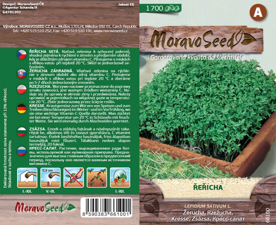 Řeřicha zahradní - osivo