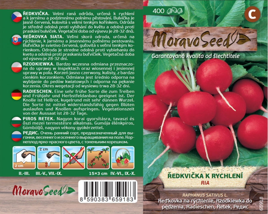 Ředkvička červ. Ria - osivo