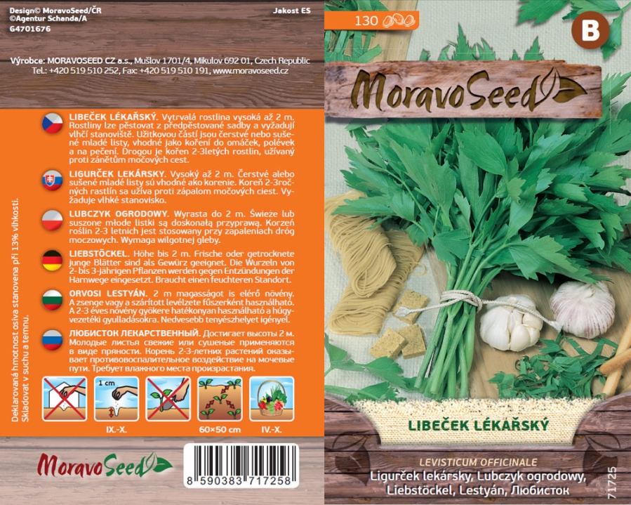 Libeček lékařský - osivo