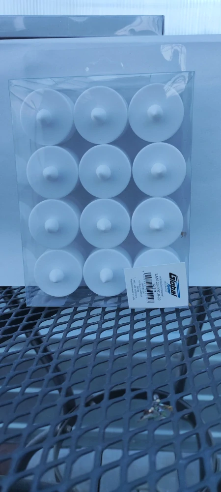 Led svíčky čajové bílé 4cm 12ks/bal