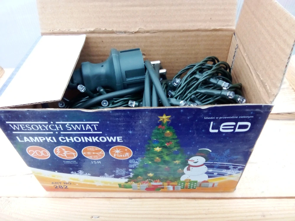 Vánoční LED světýlka 15m modré