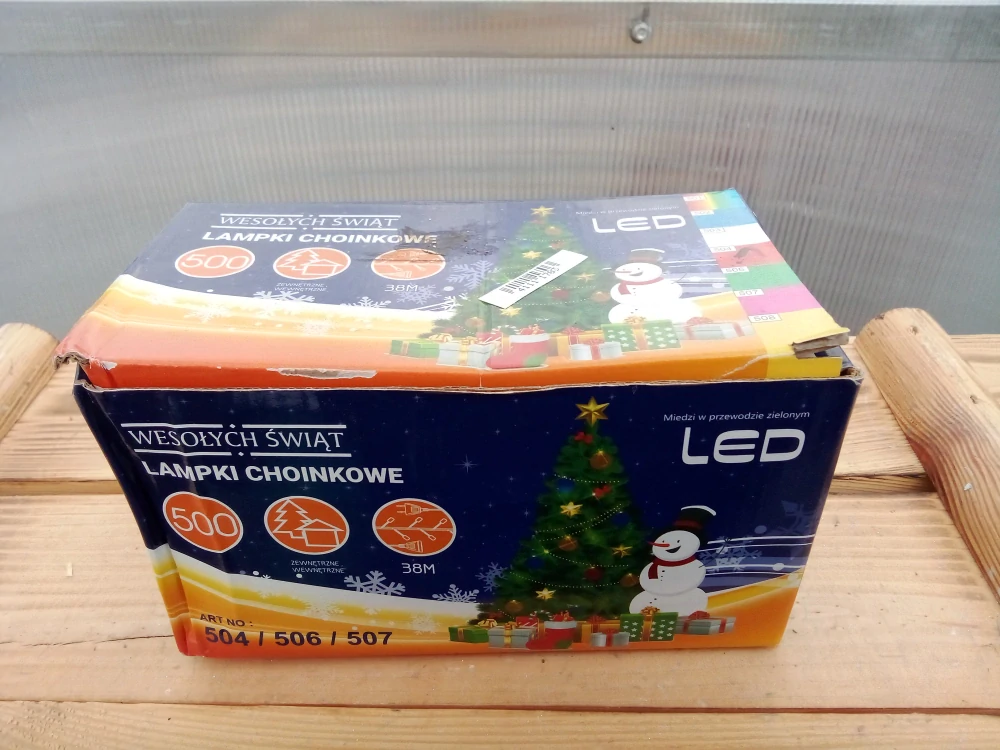Vánoční 500LED světýlka 38m červené