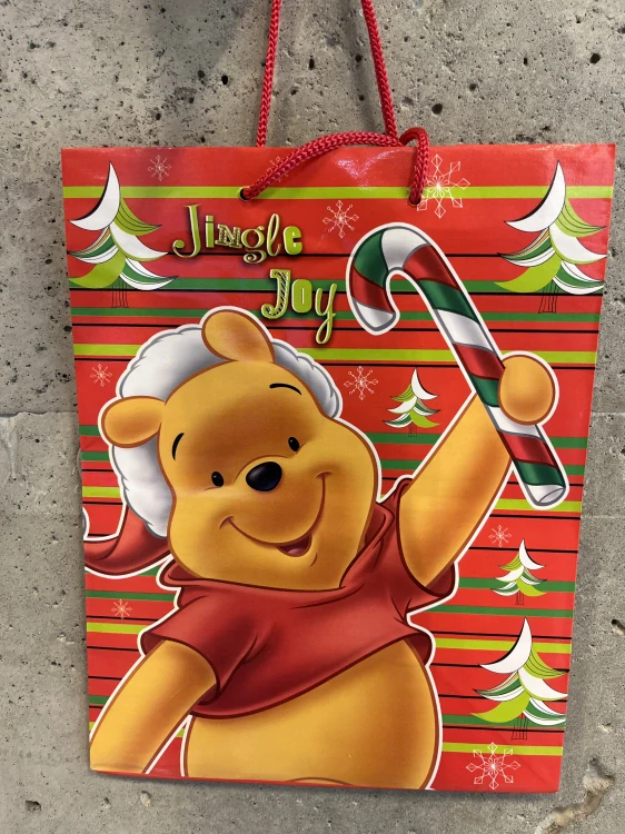 Dárková taška Medvídek Jingle joy 18x22cm