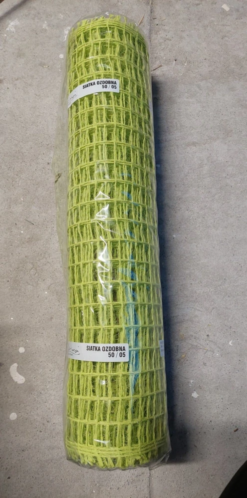Jutová siť - mříž- limetková 50cmx5m