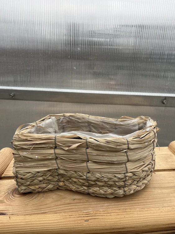 Slaměný košík 25x13x10cm