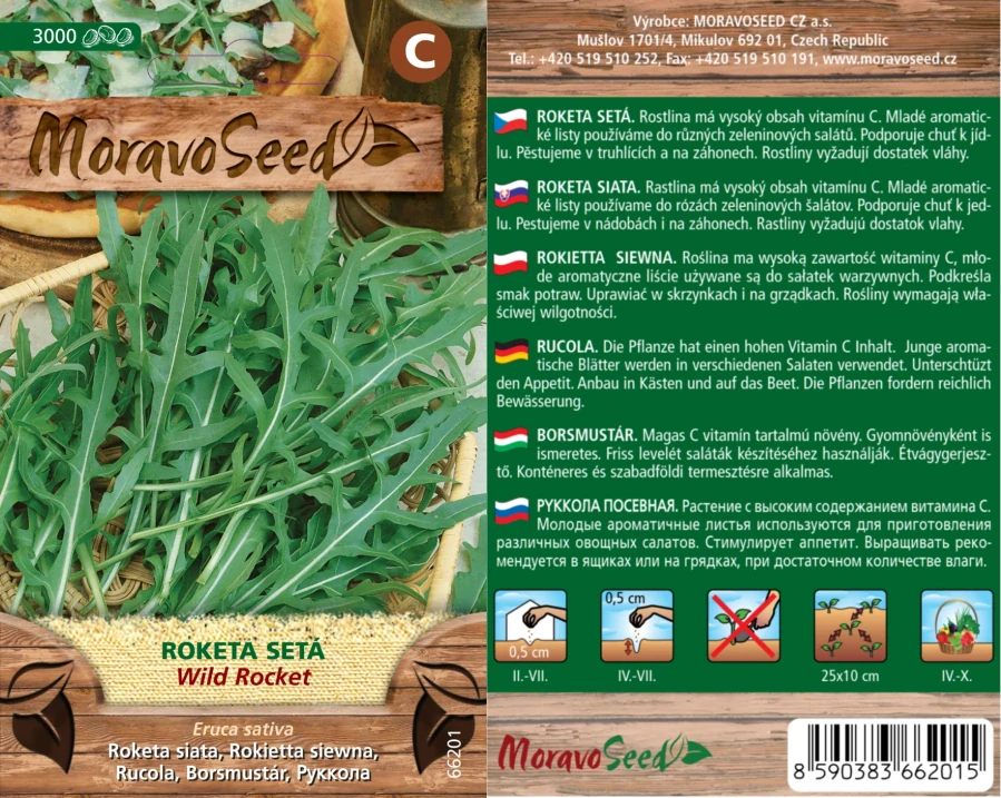Roketa setá Wild Rocket- osivo