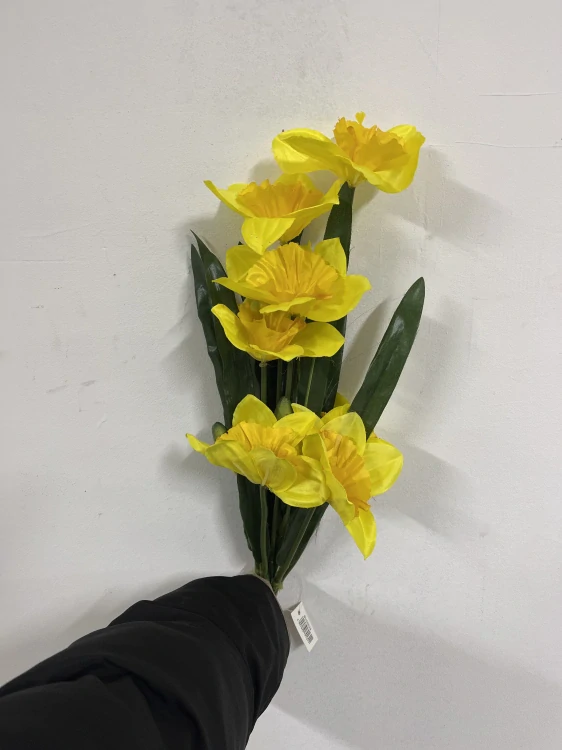 Plastová kytice - Narcis žlutý 53cm