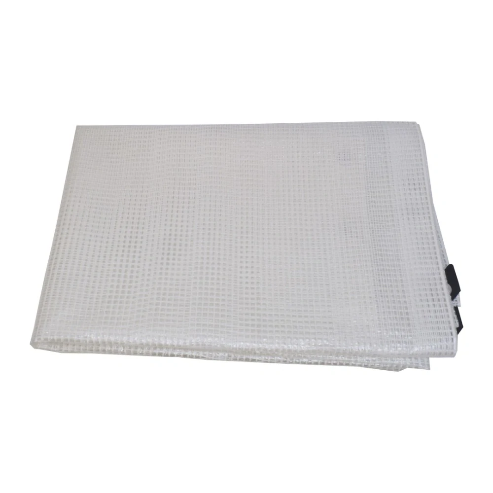 TOPTRADE plachta krycí, průhledná, s kovovými oky, 2 x 3 m, 120 g / m2